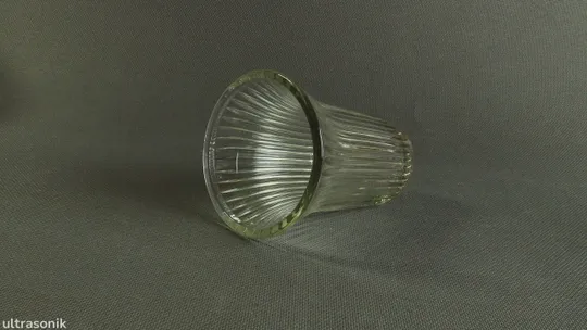 Ваза для квітів міні старе радянське прозоре скло Вживане З аукціону