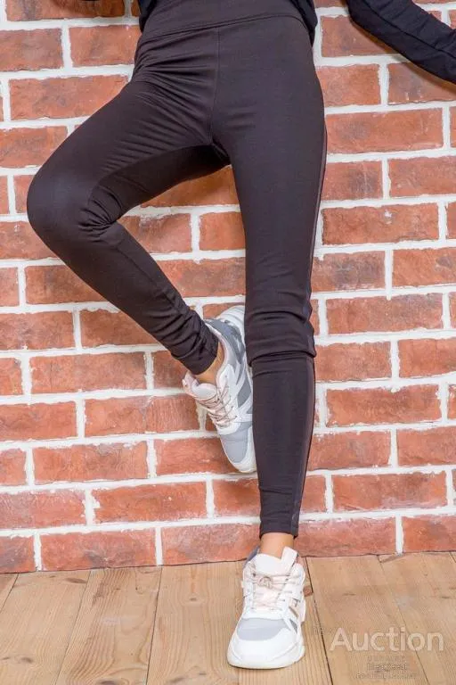 Купити Женские лосины с лампасами, черно-синего цвета, 172R408