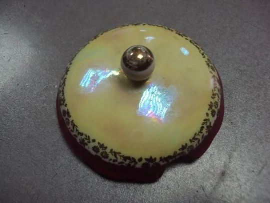 Крышка от сахарницы мадонна Германия Kahla фарфор кахла высота 5 см (есть скол) №10770 Продаж