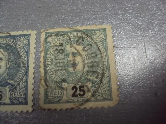 марки Португалия 1898 стандарт личности король Карлос l лот 2 шт гаш №1875 Продаж