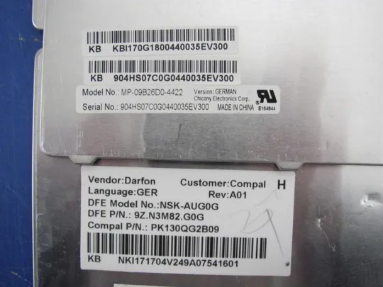 №159-6 клавіатура робоча для Aspire 5236 5242 5250 5410 5551 5553 7551 5733 5741 5741G оригінал З аукціону