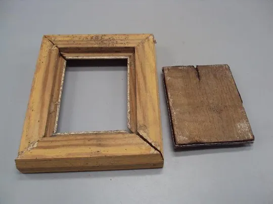 Икона кипарис Афанасий Афонский и Иван Воин оклад серебро 84 проба в киоте размер 19,1х16,8см №13868 Недорого