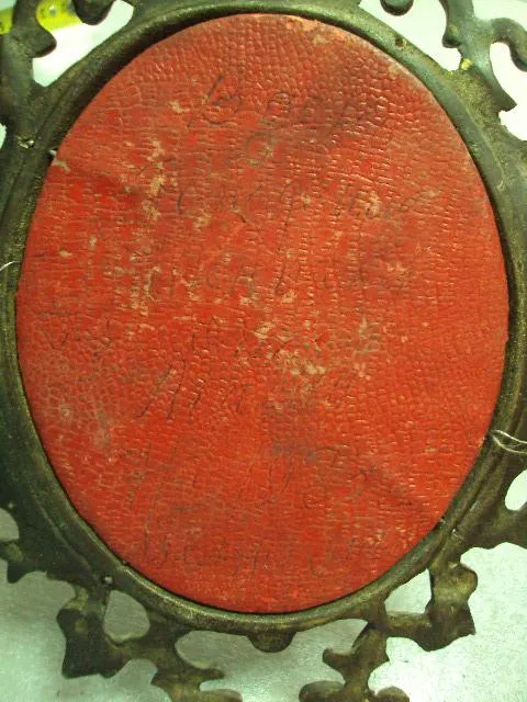 Настенное панно картина шелкография дама девушка портрет в раме латунь 21х12,5 см, 10,5х8,6см №10328 Продаж