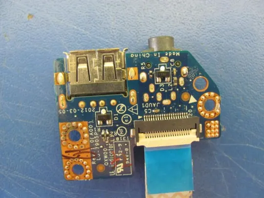 номер0001-9 Плата AUDIO / USB 08DVRJ LS-7905P для DELL LATITUDE E5530 оригінал Де купити