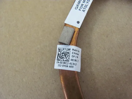 номер0170-26 термотрубка охолодження 0D3RC2  AT0LY0030CL  для   Dell Latitude E6230   оригінал Де купити