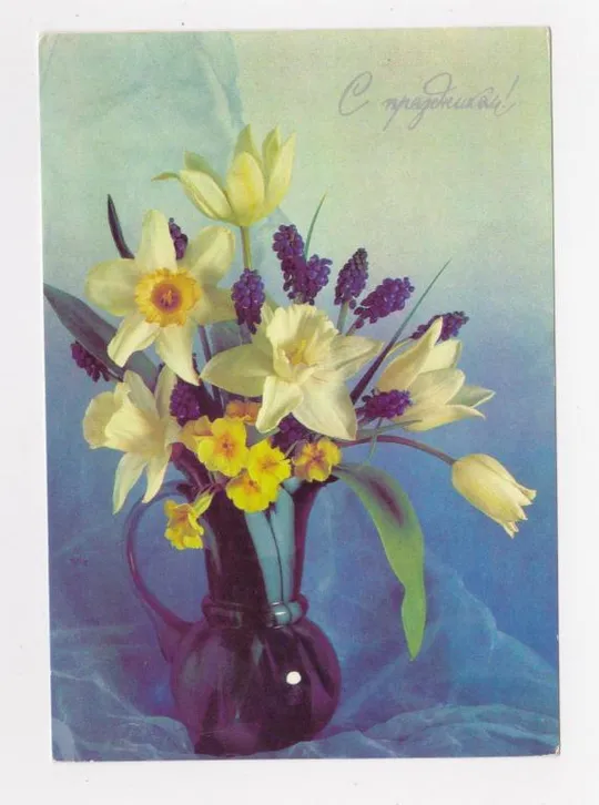 ПРОВІЗОРІЇ - 43 коп. на листівці С ПРАЗДНИКОМ = ДМПК 1991 р. = АГЛАДЗЕ = чиста == Ціна