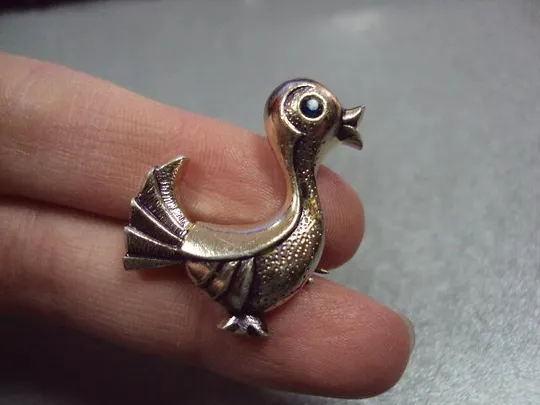 Купити знак детский брошка птичка контурный №10563