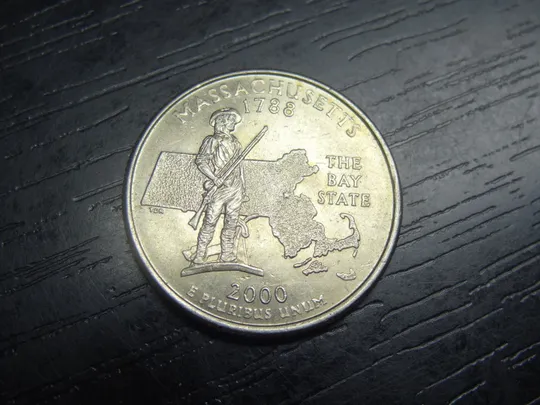1/4 долара 2000 P США Массачусетс Ціна