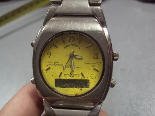 Наручные часы Louis Valentin quartz swiss design кварц с браслетом швейцарский дизайн №с9561 Продаж