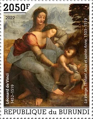 Бурунди-Леонардо да Винчи -2024.Чистый полный красивый комплект-2 М/Листа+ серия 1 марка.MNH. З аукціону