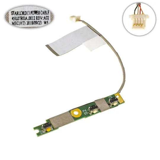 Плата з кнопкою включення для ноутбуку DELL (5378 7368 7378 5368 5568 5578 P69G), (450.07R0A.0012) Ціна