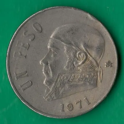 фото, 1 песо 1971 року Мексика [МШ1]