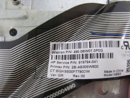 номер0213-11 Кришка панель палмрест тачпад клавіатура РОБОЧА 460.0C70Q.0001 919794-041 для HP Pavilion 17-AK 17-BS  оригінал На торгах