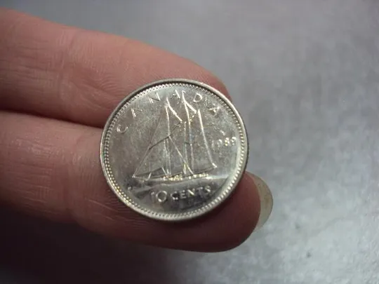 Купити монета канада 10 центов 1989 №9561