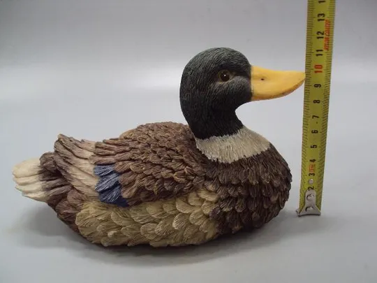 Купити Фигура пластик утка статуэтка уточка селезень высота 11,5 см, длина 19 см №51