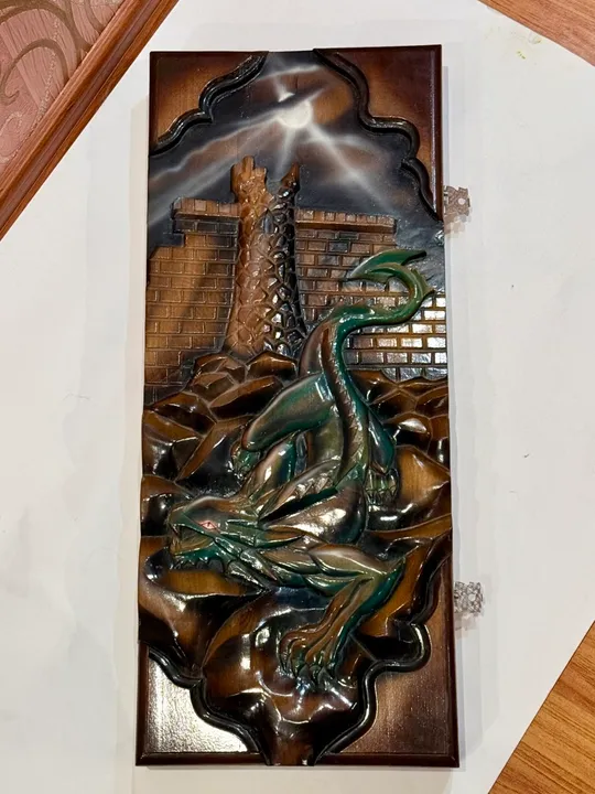 Ручна робота: нарди з унікальним дизайном та 3D-барельєфом «Дракон» Ціна