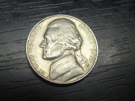 5 центів 1970 S США (рідкісний монетний двір) Ціна