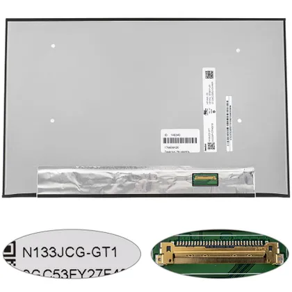 фото, Матриця 13.3" N133JCG-GT1 (1920 * 1200, 30pin (eDP, IPS), LED, SLIM (без додаткової панелі), матова, роз'єм справа внизу) для