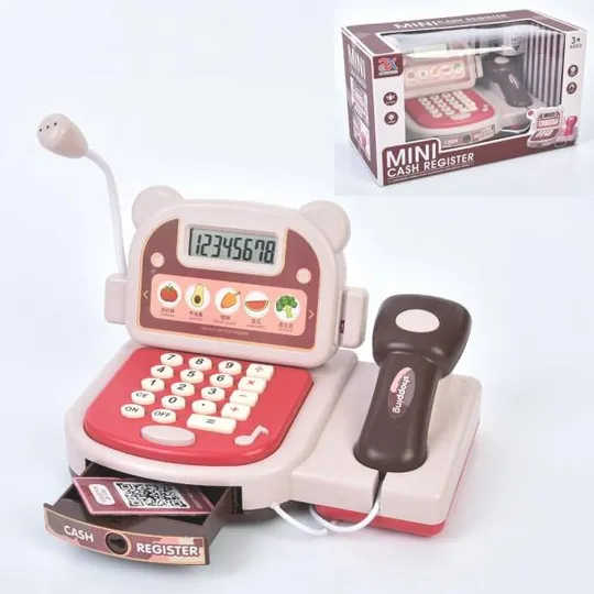 Детский игровой кассовый аппарат 6841A 23 см Ціна
