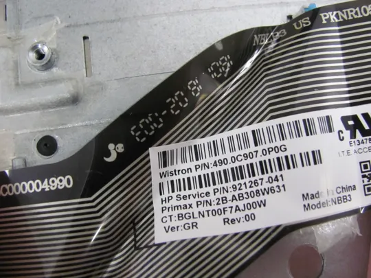 номер0213-12 Кришка панель палмрест тачпад клавіатура РОБОЧА 460.0C700.0001 921267-041 для HP Pavilion 17-AK 17-BS  оригінал Торговий майданчик