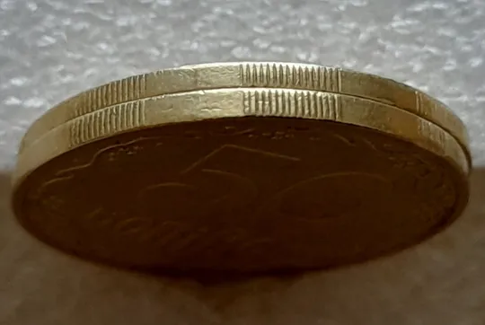 (8169) 50 копійок 2006 1ГБм, 1ГБв - 2 монети одним лотом (50 копеек 2006) З аукціону