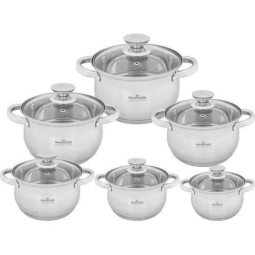 Набор кастрюль Maxmark MK-BL2512B 12 предметов Ціна