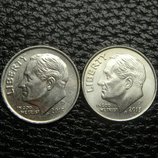 10 центів 2013 США (два різновиди) Ціна