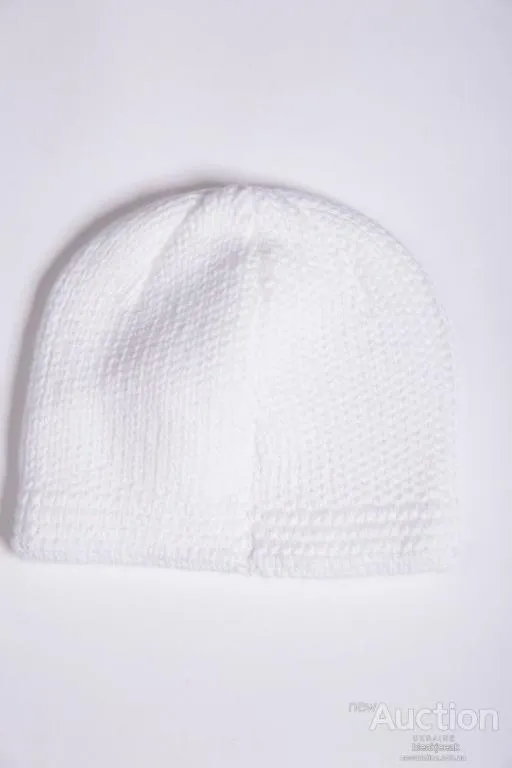 Детская шапка, молочно-голубого цвета с пайетками, 167R7802 З аукціону