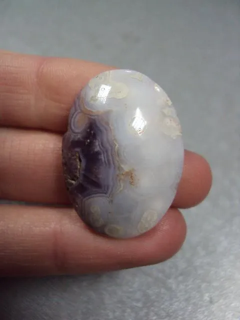 Камень агат овальный для ювелирных изделий вес 4.8 г размер 6 х 29 х 21 мм №13300 Продаж