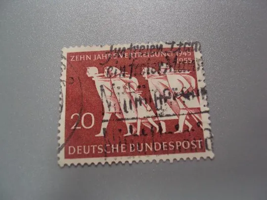 марка Германия ФРГ 1955 беженцы гаш №2009 Ціна