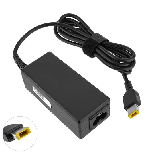 Купити Оригінальний блок живлення для ноутбука LENOVO 20V, 2.25A, 45W, USB+pin (Square 5 Pin DC Plug), black, RECTANGULAR