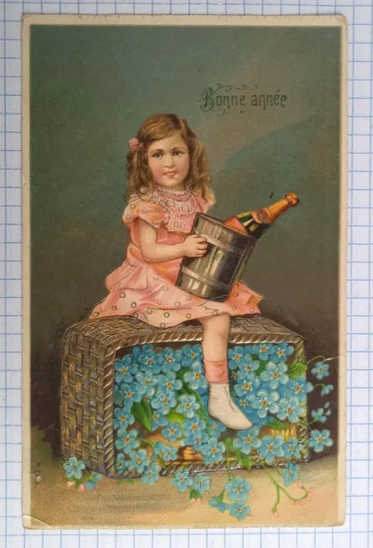 Поштова картка З Новим роком 1911 рік Бельгія Ja07 Ціна