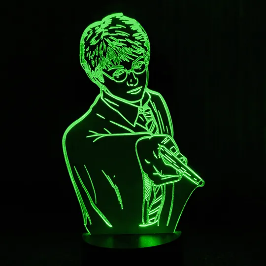 Акриловий світильник-нічник Гарі Потер зелений tty-n001571 Ціна