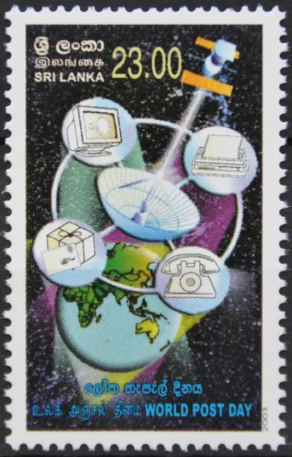 фото, Шри-Ланка Космос Телекоммуникации День Почты 2003