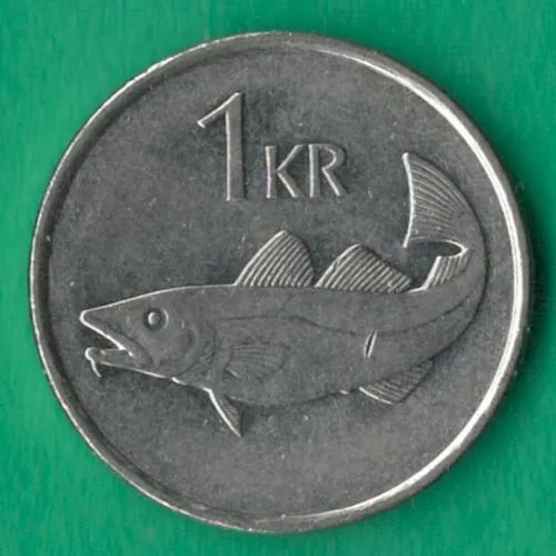 1 крона 1991 року Ісландія [КВ] Ціна
