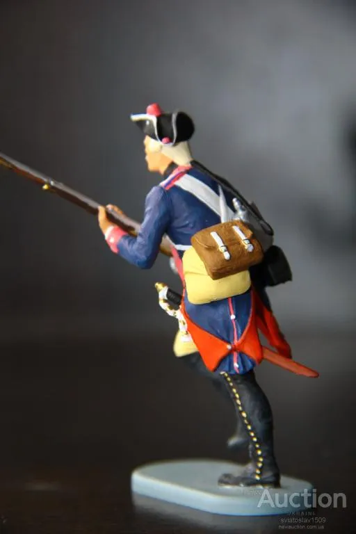 американец пруссак СТРЕЛОК-мушкетер PREISER ELASTOLIN 70мм ФРГ №541137 Інтернет-аукціон