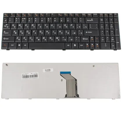 фото, Клавіатура для ноутбука LENOVO (G560, G565) rus, black