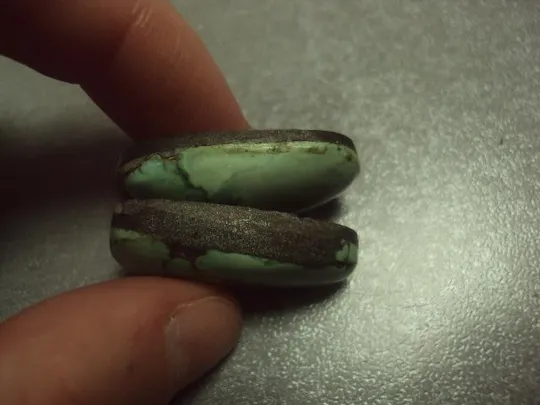 Камень варисцит для ювелирных изделий лот 2 шт вес 11,32 г №1280 Інтернет-аукціон