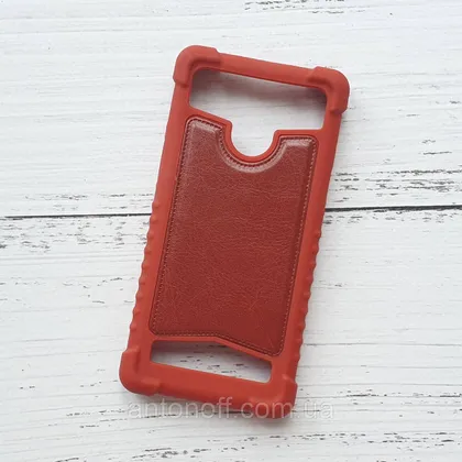 фото, Чохол накладка універсальна для телефона 4.5"-4.8" (13.4×7см) Коричневий