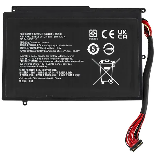 Батарея для ноутбука RAZER RC30-0220 (Blade Pro 17 2019) 11.4V 6160mAh 70Wh Black З аукціону