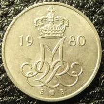 10 оре 1980 Данія Ціна