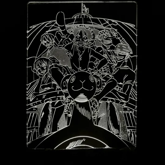 Акриловий світильник-нічник Манки Д. Луффи 2 (Monkey D. Luffy) білий tty-n000923 Ціна