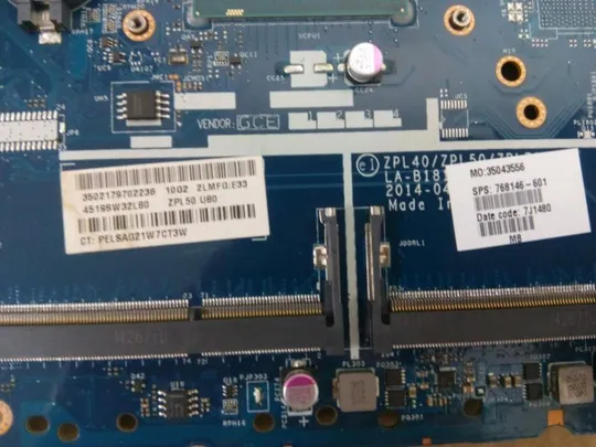 №155-23 материнська плата  i5-4210U SR1EF LA-B181P РОБОЧА для HP 440 450 470 G2 оригінал Недорого