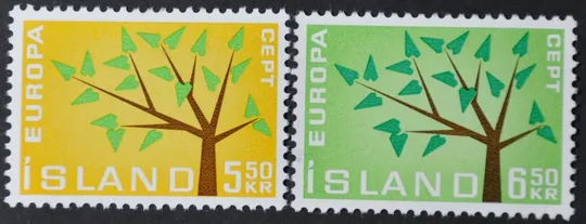 Исландия Европа СЕПТ 1962 Ціна