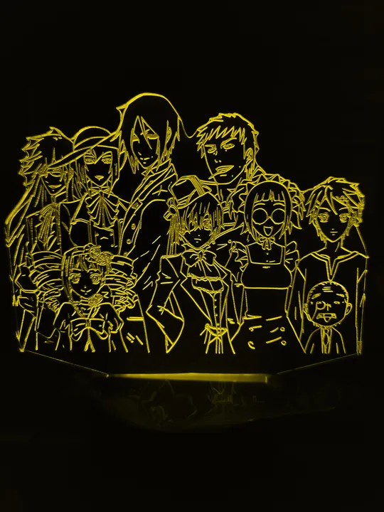 Акриловий світильник-нічник Темний Дворецький жовтий tty-n000852 Ціна