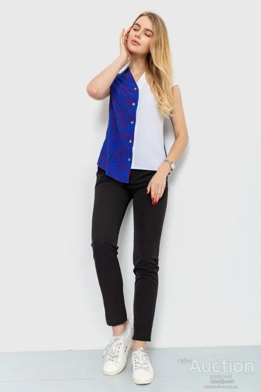 Купити Блуза с принтом, цвет электрик, 230R99-11