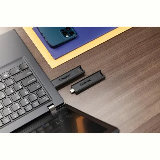 Флеш-накопитель USB3.2 256GB Type-C Kingston DataTraveler Max Black (DTMAX/256GB) Де купити