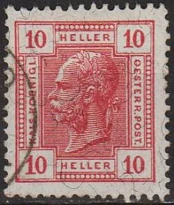 1906 - Австрія - Стандарт 10 Mi.134  _гаш Ціна