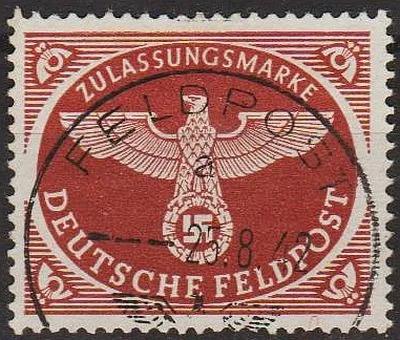 фото, 1942 - Рейх - Польова пошта Mi. 2 A _гаш _15,0 €
