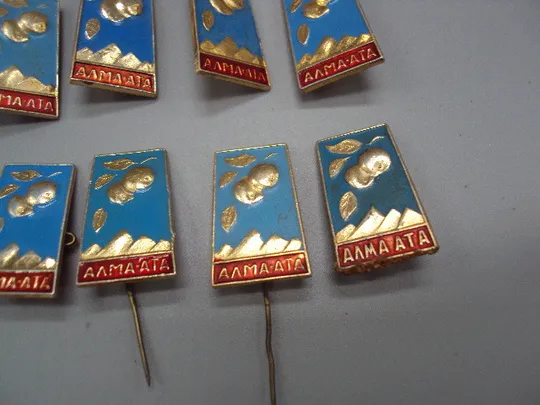 Знак Алма-ата горы яблоки Казахстан яблоко лот 10 шт №16790 Продаж